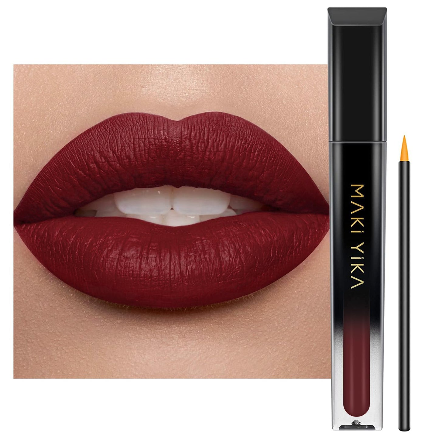 Burgundy Red Lipstick for Women - Long Lasting, No Smudge Matte Liquid | Transferproof & Cruelty-Free