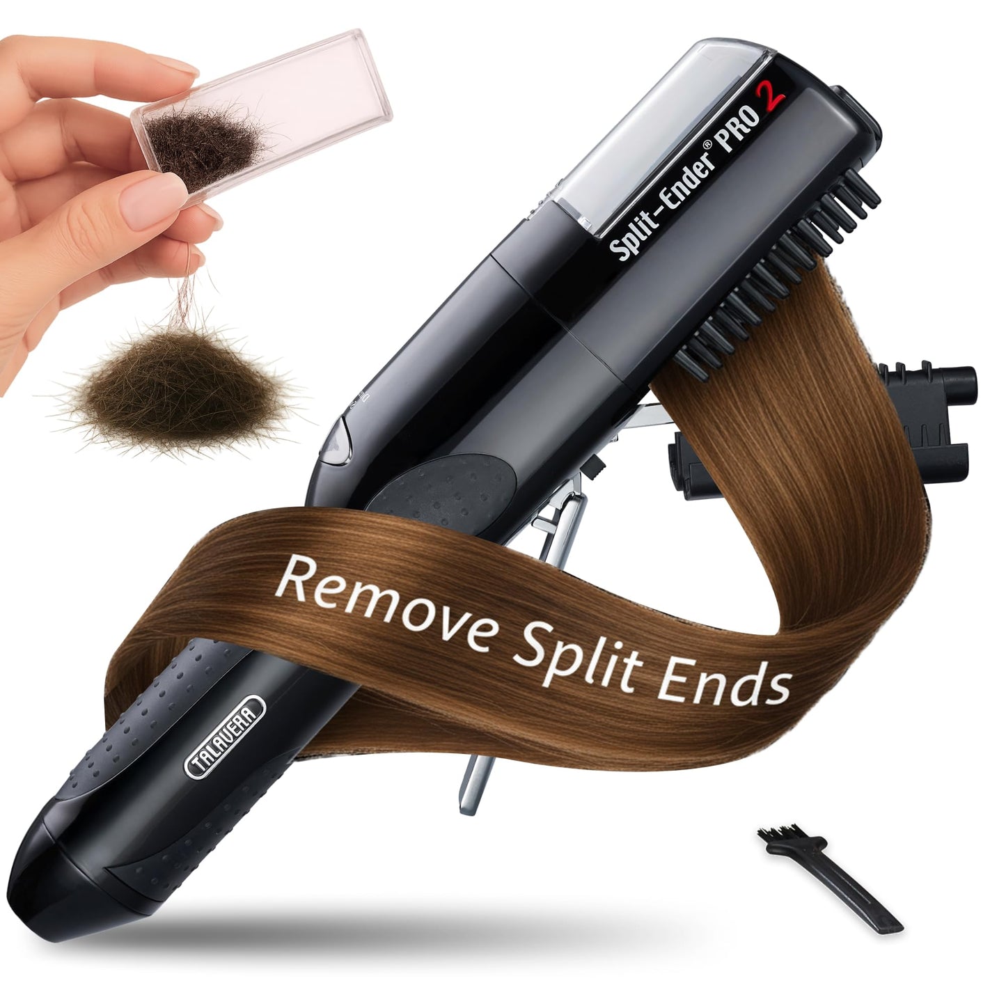 Split-Ender PRO - Original Professional Beauty Tool - Cordless Split End Hair Trimmer for Damaged, Dry, Brittle, Frizzy, Curly or Straight Hair