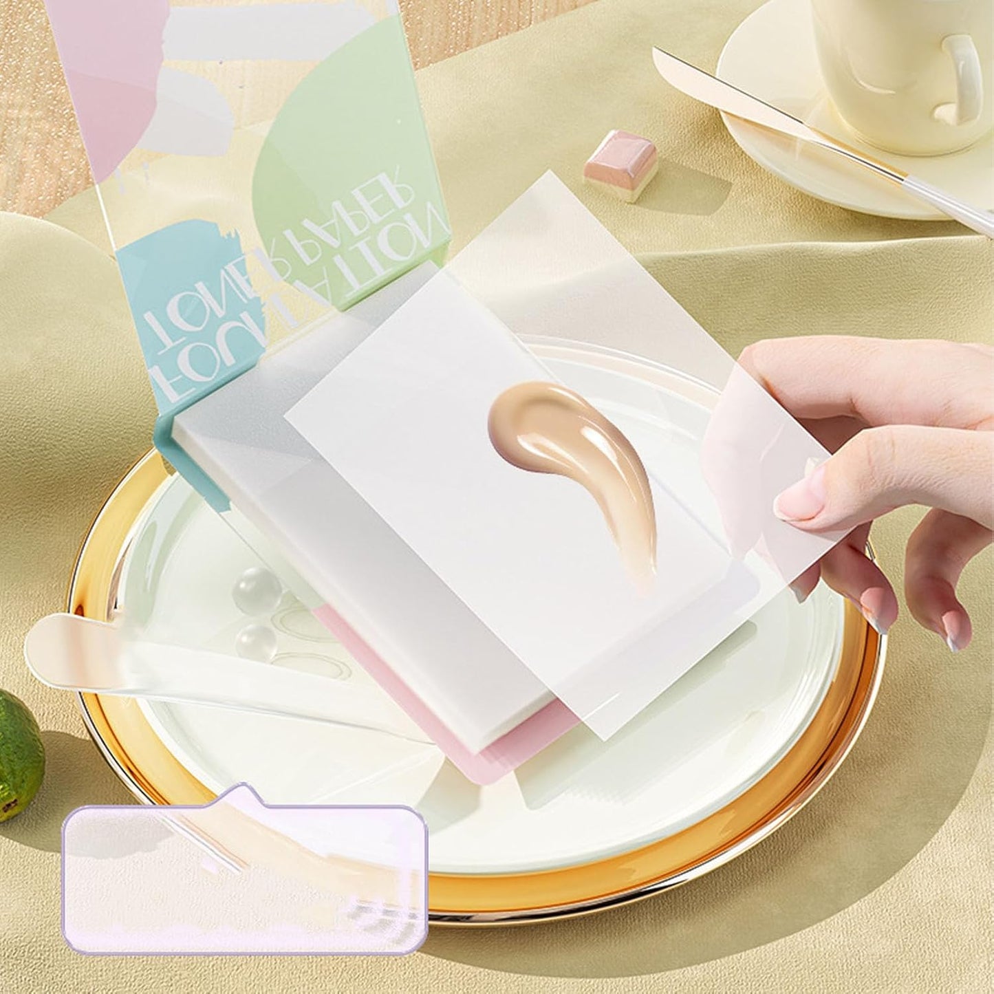 Disposable Nail Art Mixing Sheets - 200 Cosmetic Palette Papers & 2 Sticks | Ideal for Salon & Home Use