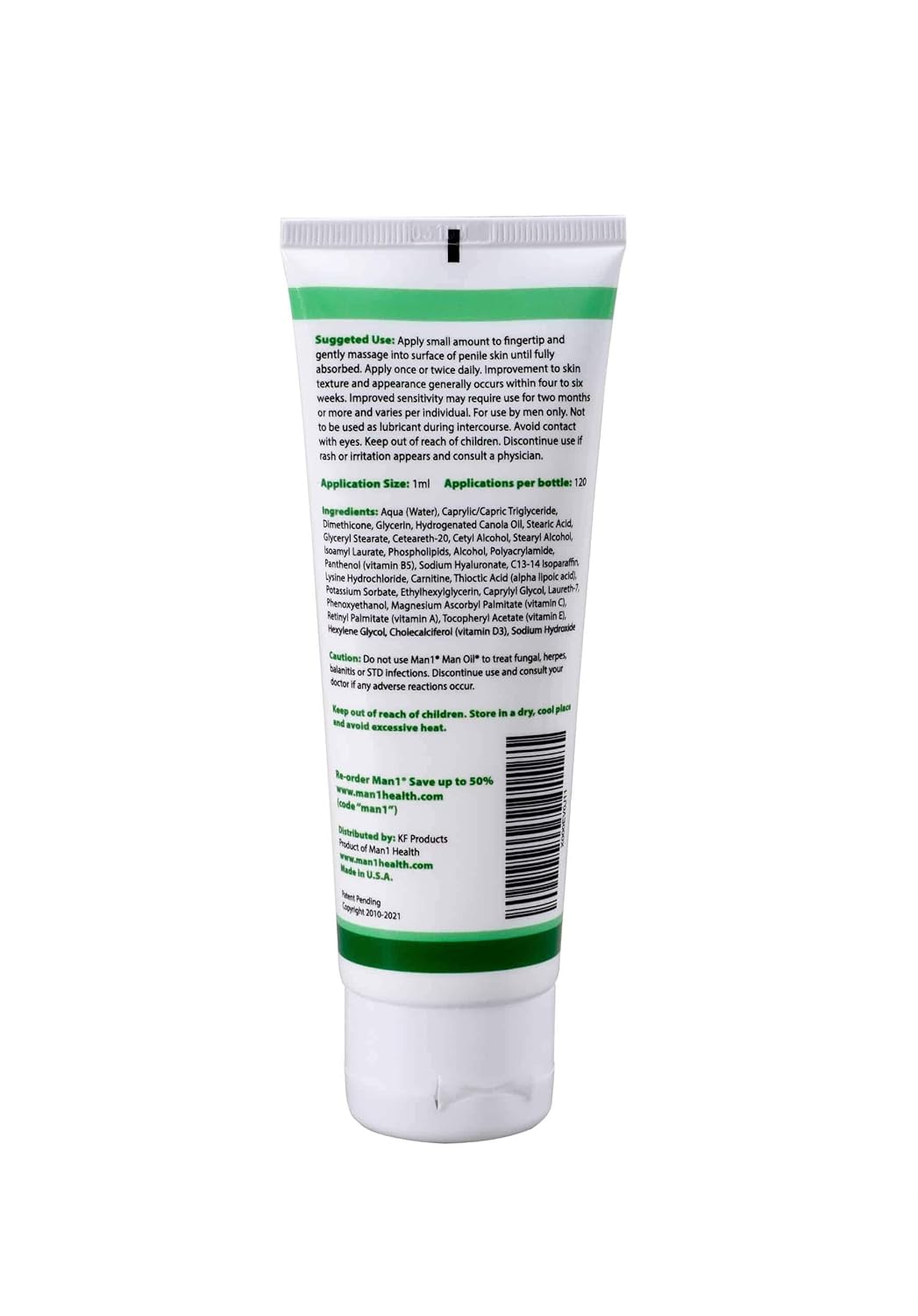 Penile Health Cream - Advanced Moisturizing Treatment for Dry, Red, Cracked Skin | 1.7 oz