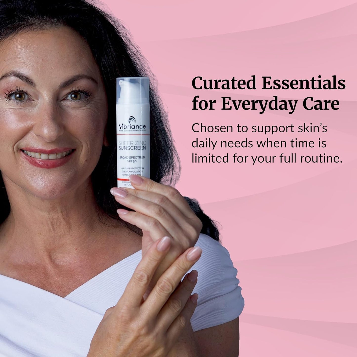 Vibriance Simple Skincare Essentials Bundle - Super C Vitamin Serum & Sheer Zinc Sunscreen SPF 50 | Nourish & Protect Skin