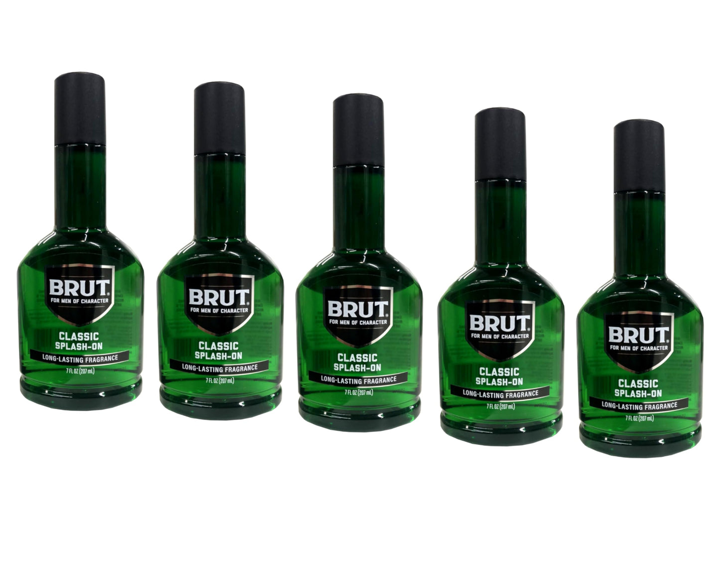 BRUT Classic Splash-On Fragrance, 7 Fluid Ounce Plastic Bottle, Pack of 5