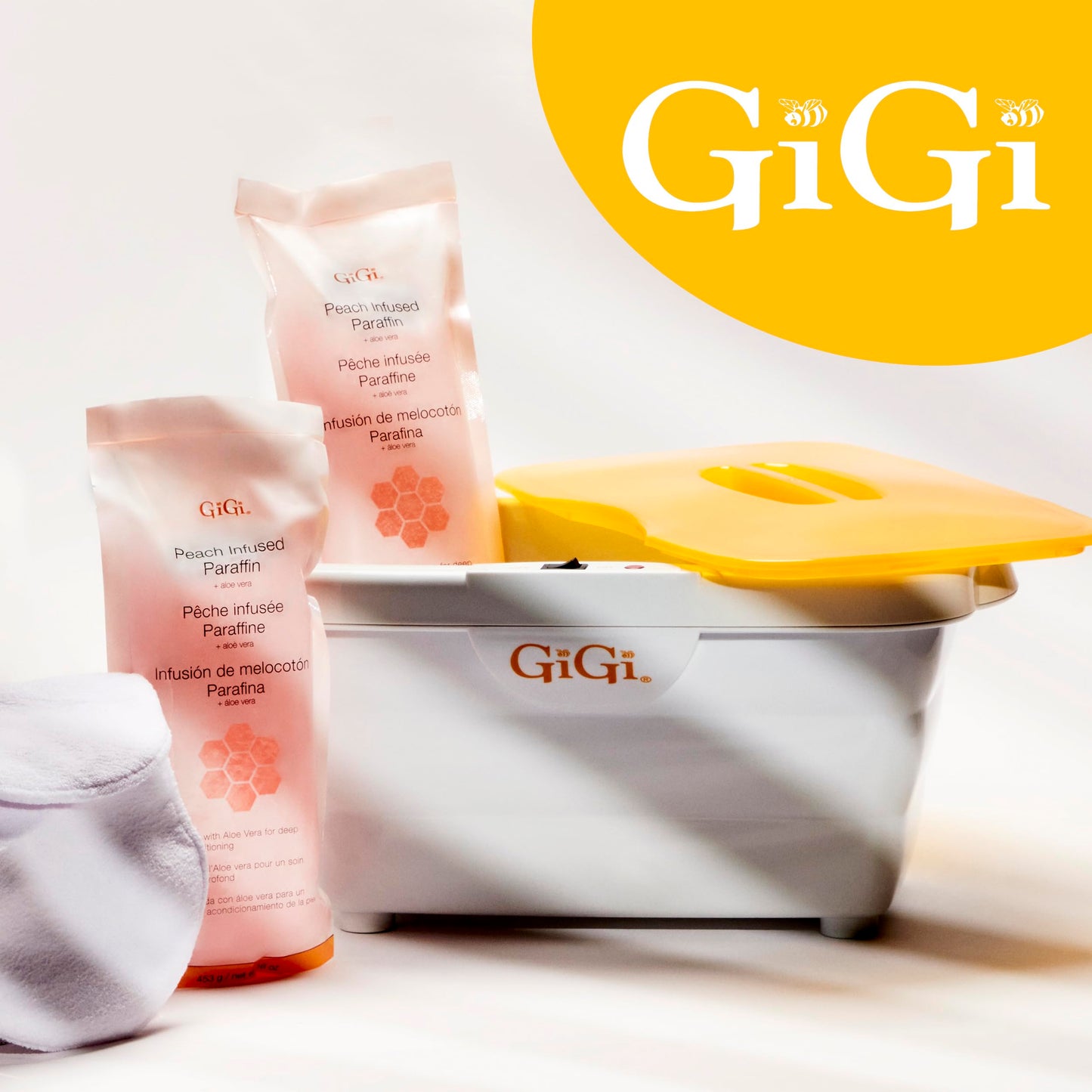 Gigi Paraffin Wax Warmer - Professional Grade Paraffin Bath for Manicures and Pedicures - Includes 6 lbs. of Paraffin Wax - Digital Temperature Control and Ergonomic Design for Comfort and Relaxation