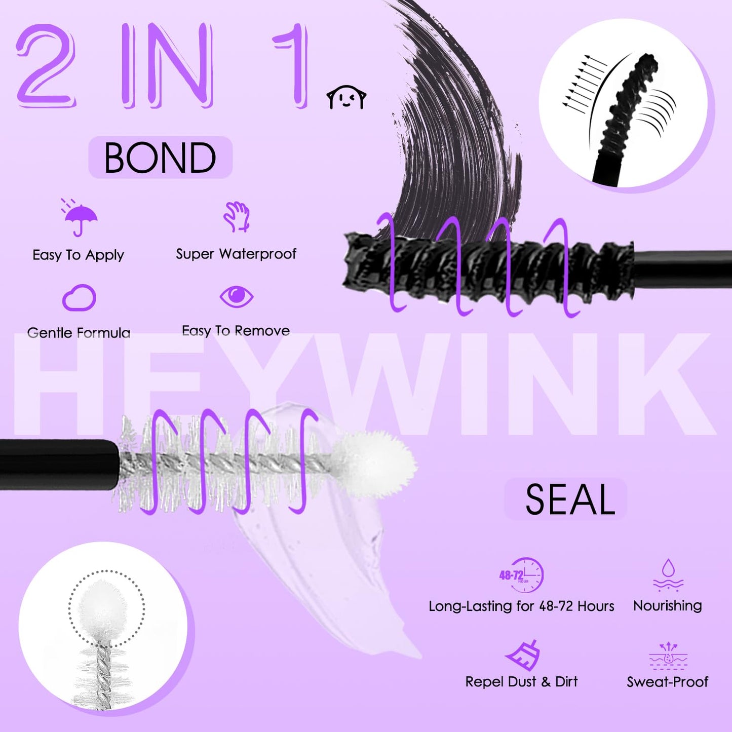 Lash Clusters Kit - 80D & 100D Individual D Curly Eyelash Extensions | DIY Thick False Lashes 10-18mm