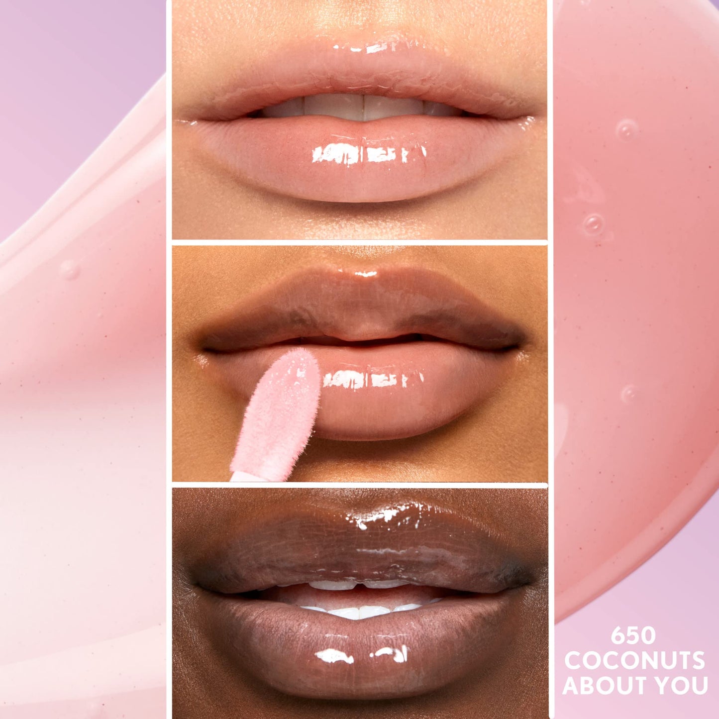 COVERGIRL Clean Fresh Yummy Lip Gloss, Sheer, Natural Scents, Vegan Formula - 650 Coconuts About You, 0.33 fl oz