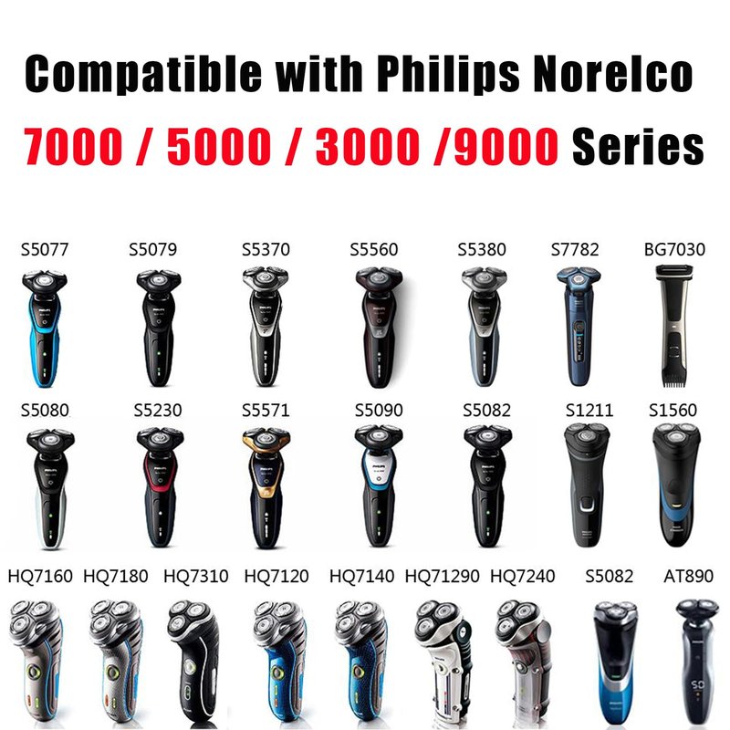 15V Charger Compatible with Philips HQ8505 Norelco 7000 5000 3000 9000 Series Shaver Trimmer Charging Cord Power Supply
