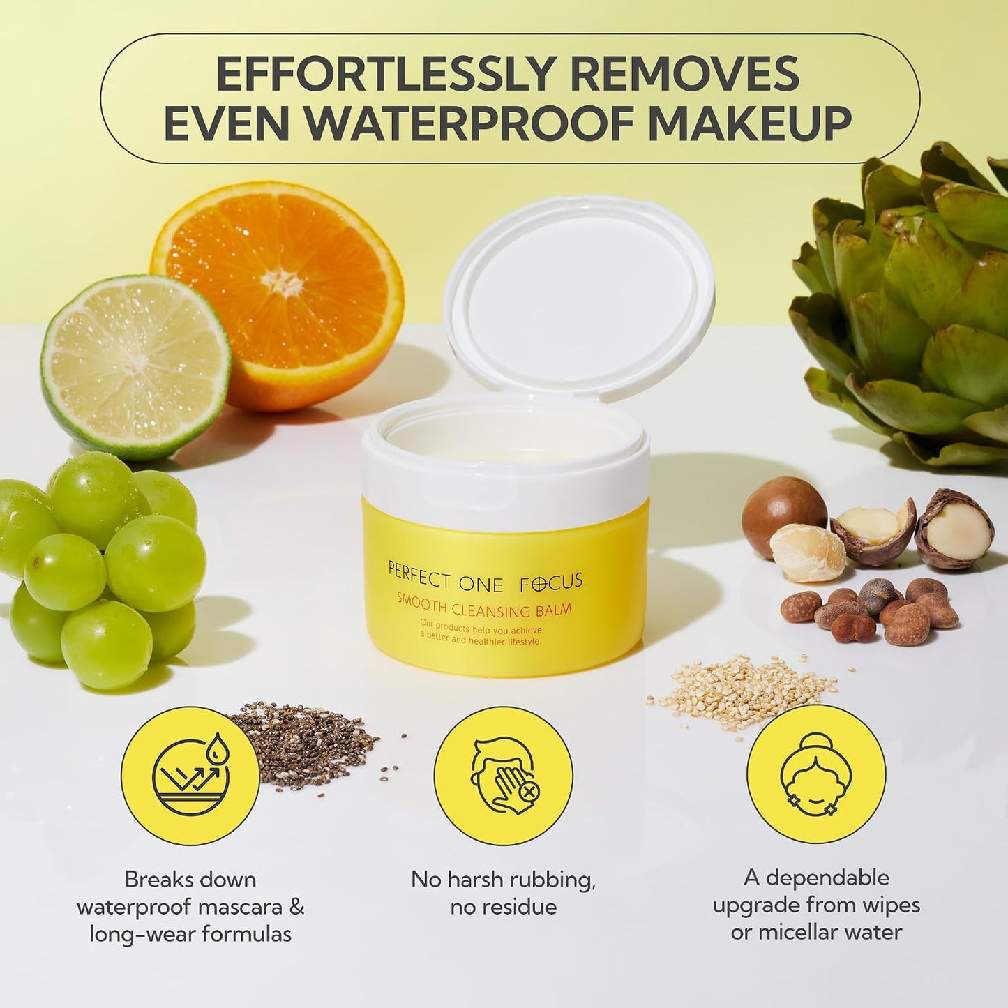 Cleansing Balm Makeup Remover - Smooth Formula for Gentle Cleansing | 2.64oz (75g)