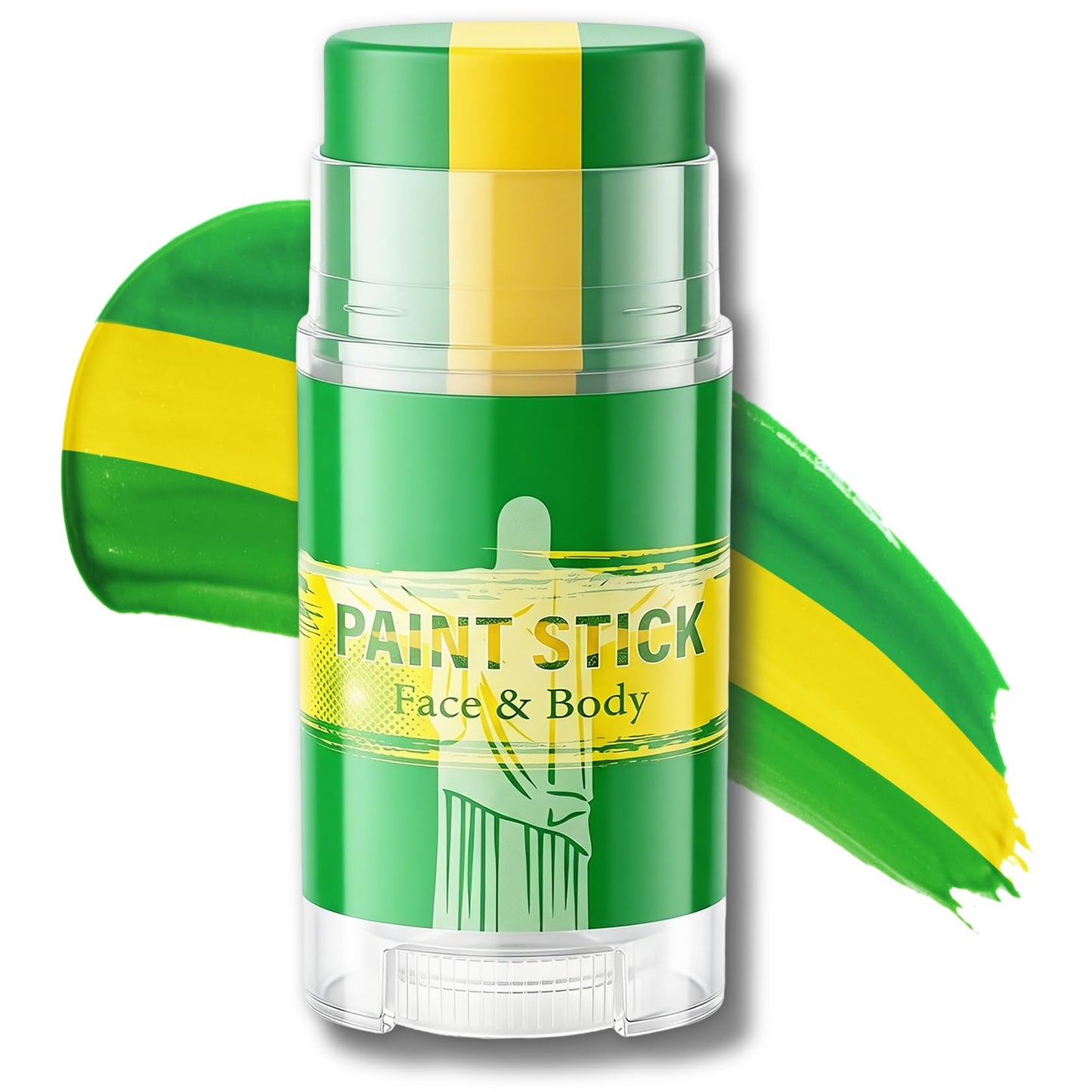 LZXLUKGIR Green Yellow and Green Face Body Paint Eye Black Stick,02 Brazil