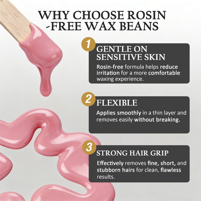 Maxpearl Rosin-Free Hard Wax Beads, 300g / 10.5oz - for Sensitive Skin - Hair Removal Wax Beans for Branzilan Waxing, Bikini, Face, Underarms, Legs and more, Pink & White