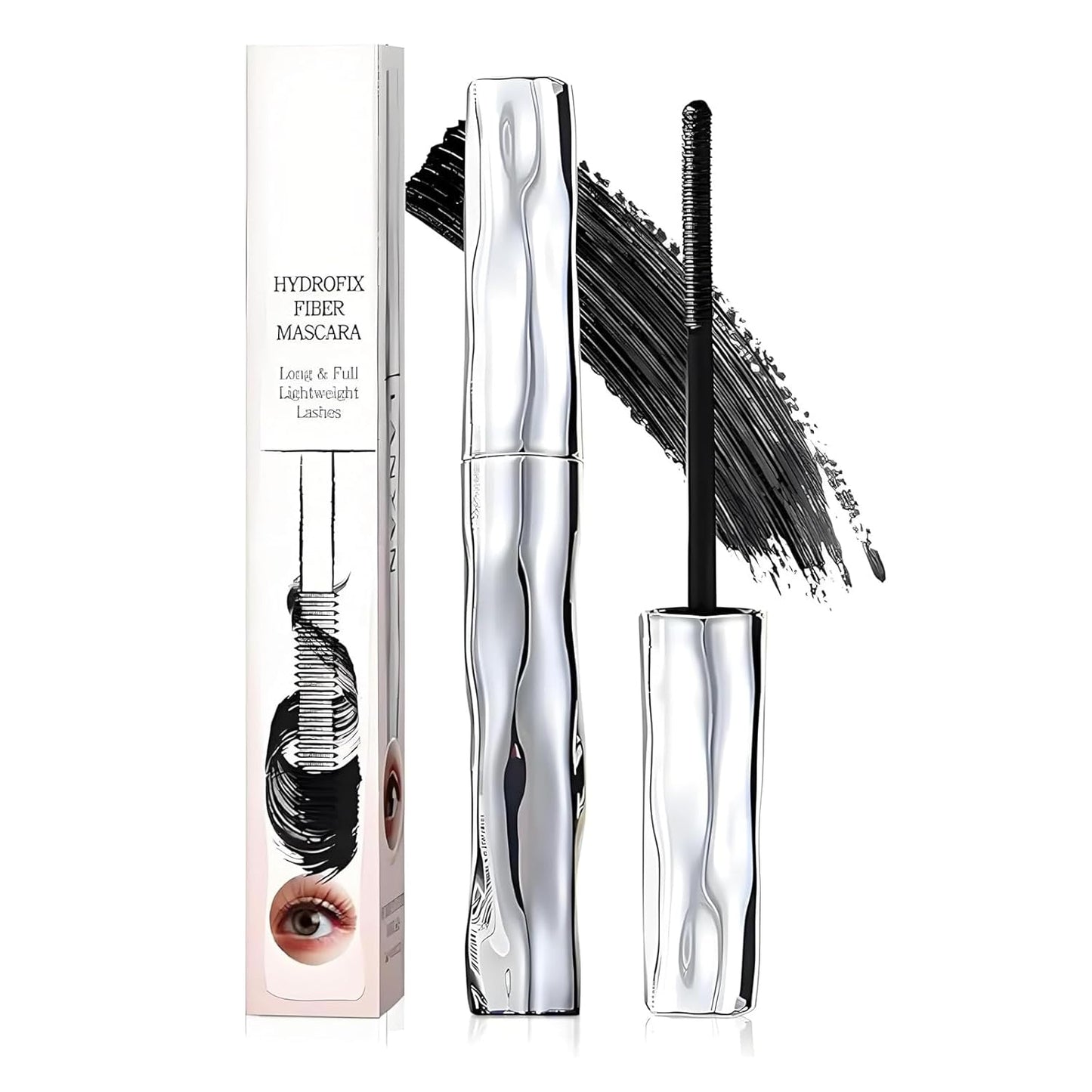 Waterproof 3D Curling Mascara - Sweatproof & Lengthening Black Formula | Washable, New Wand Design