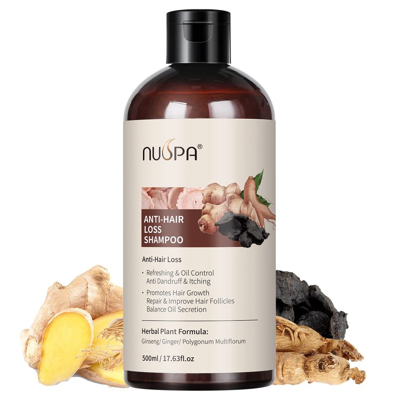 Anti Hair Loss Hair Serum, Repairing Hair Scalp with Herbal Extracts,Scalp Massage Serum Water Base with Ginseng,Ginger,Polygonum Multiflorum for Men and Women,Daily Use