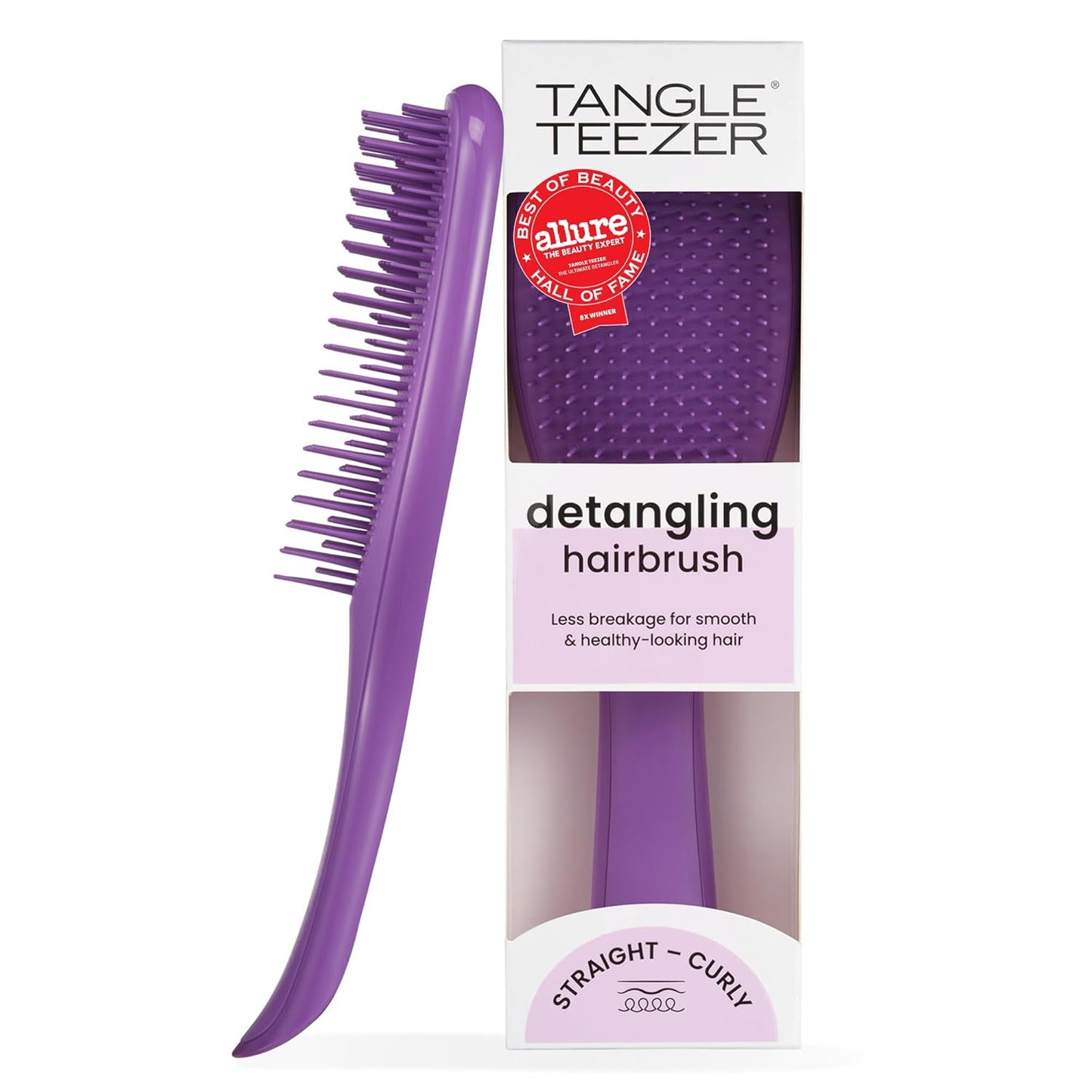 Tangle Teezer Ultimate Detangler Brush - Effortlessly Eliminate Knots & Reduce Breakage | Millennial Pink for All Hair Types