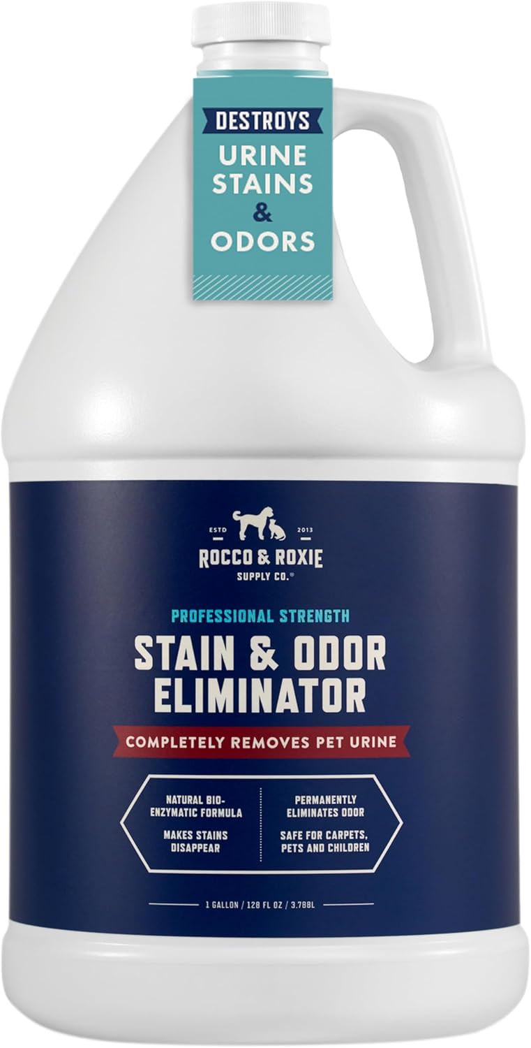 Rocco & Roxie Stain & Odor Eliminator | Enzyme Cleaner for Pet Urine - 32 Fl Oz Carpet Cleaner Spray