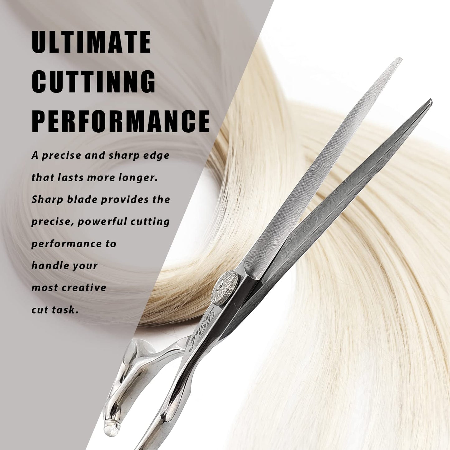 LePinko Premium Damascus Steel Hair Cutting Scissors, 6.0 Inch Master Level Hair Texturizing Shears For Hairstylist, Hairdresser, Studio, Salon, Barber