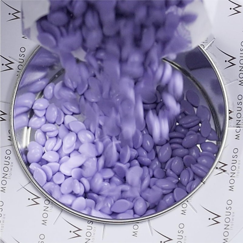 Italwax Vanira - 1kg / 2.2lb - Hard wax beads for hair removal - Special for SPA waxing procedure - Lavender aroma