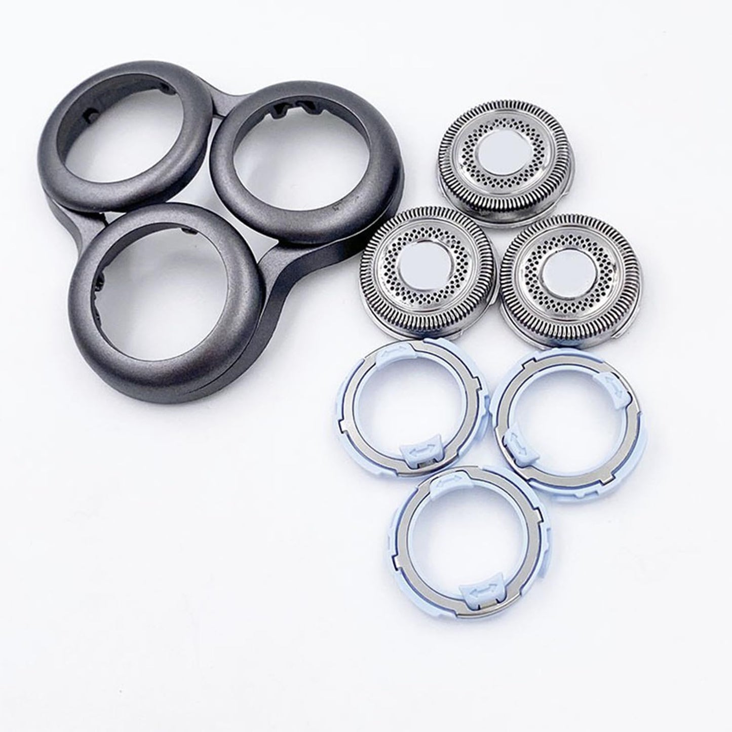 SH98 Replacement Shaver Heads Compatible with Philipss Norelcos S9000 Replacement Blades,SH98 Heads for Philips Norelcos Electric Razors S9000 Prestige (SP98xx) SP9800 (Gray)