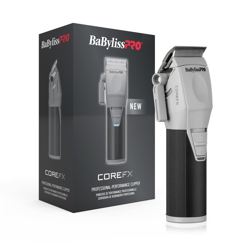 BaBylissPRO COREFX Professional Hair Clippers for Men with 6,800 RPM Motor, Cordless Clippers with 6 Guards, Stainless Steel Blade, 2-Hour Runtime