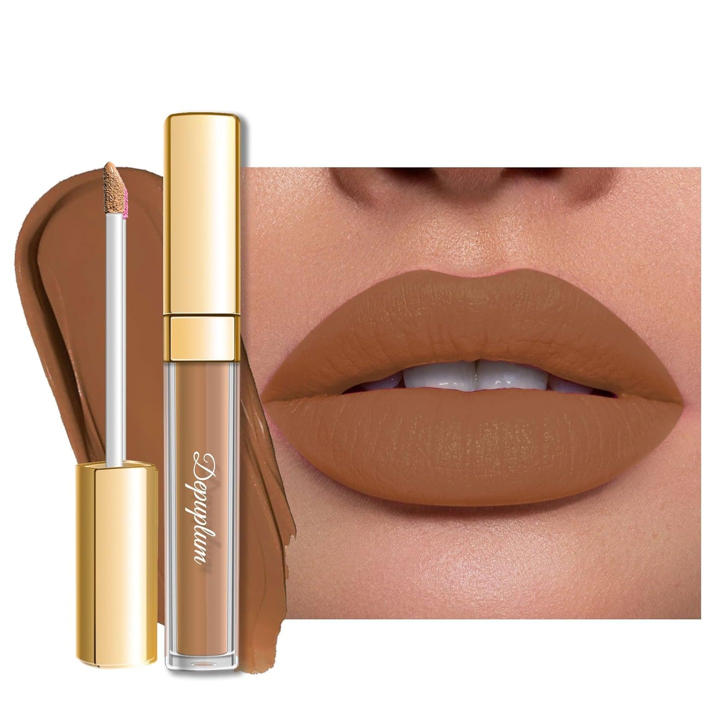 Nude Red Matte Lipstick - SuperStay Long-Lasting, Smudgeproof & Transferproof | Cruelty-Free Liquid Lip Color