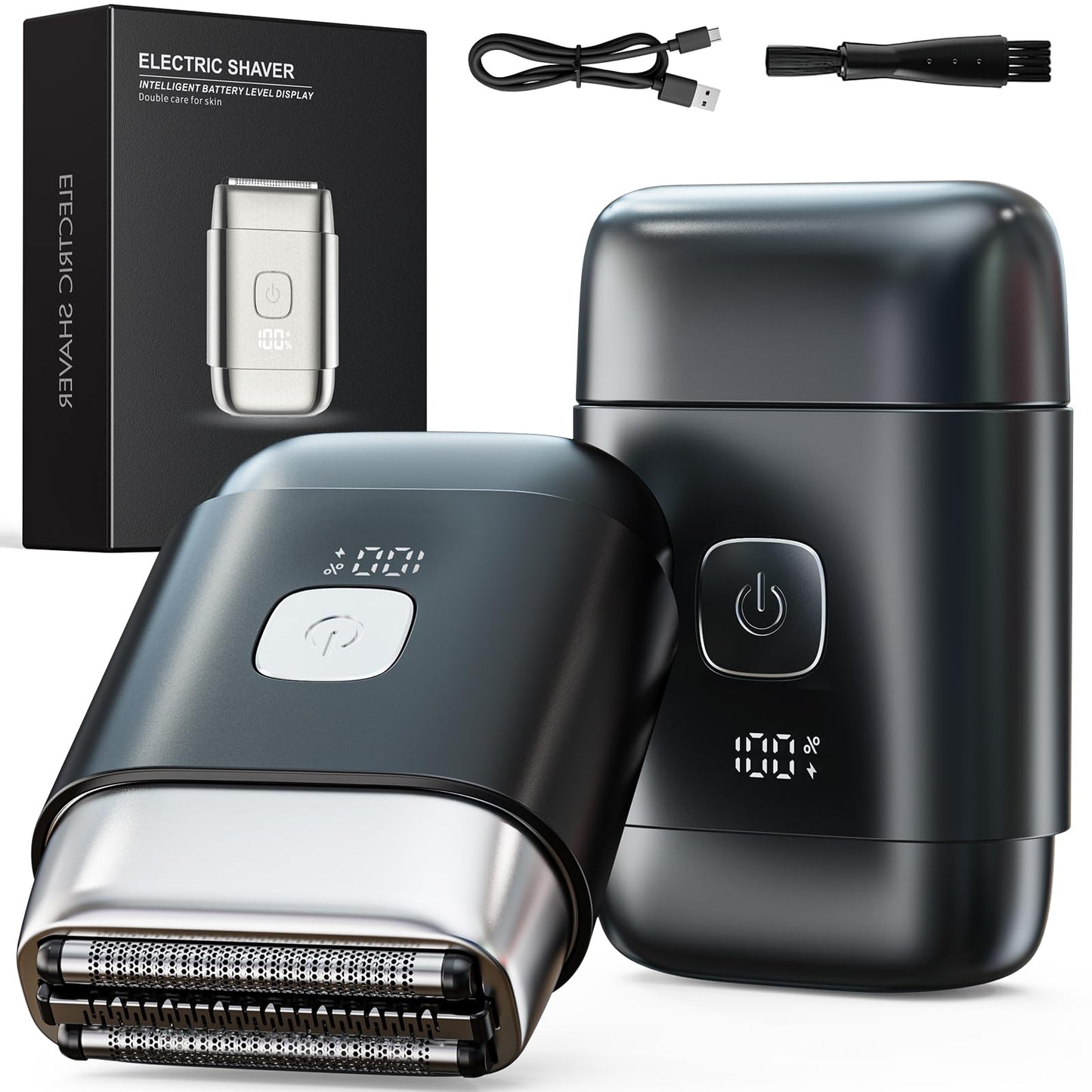 TLMUSE Foil Shaver, 2026 Upgraded 3D Electric Razor for Men, Mini Travel Shaver for Men Compact Portable Foil Shavers for Men, Washable Wet/Dry Mens Electric Shaver, Smart LED Display