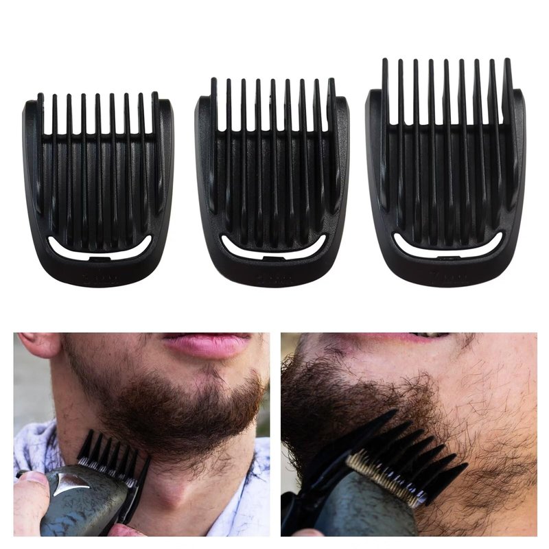HaeKap New Version Beard Stubble Blade Guards with Beard Comb for Philips Norelco Multigroom Trimmer BT1217 MG3710 MG3720 MG3721 MG3722 MG3730 MG3740