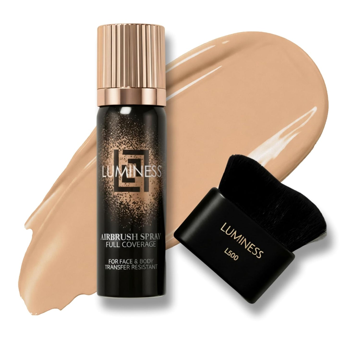 LUMINESS Airbrush Body Coverage Perfector - Waterproof Tattoo Cover Up Makeup | Full Coverage Foundation, 18-Hour Wear