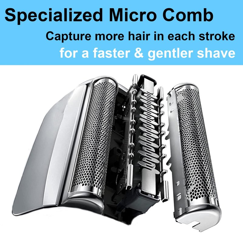70S Series 7 Replacement Head for Braun Electric Foil Shaver, Compatible with Braun Series 7 790cc 760cc 750cc 720 799 797 (2 Pack)