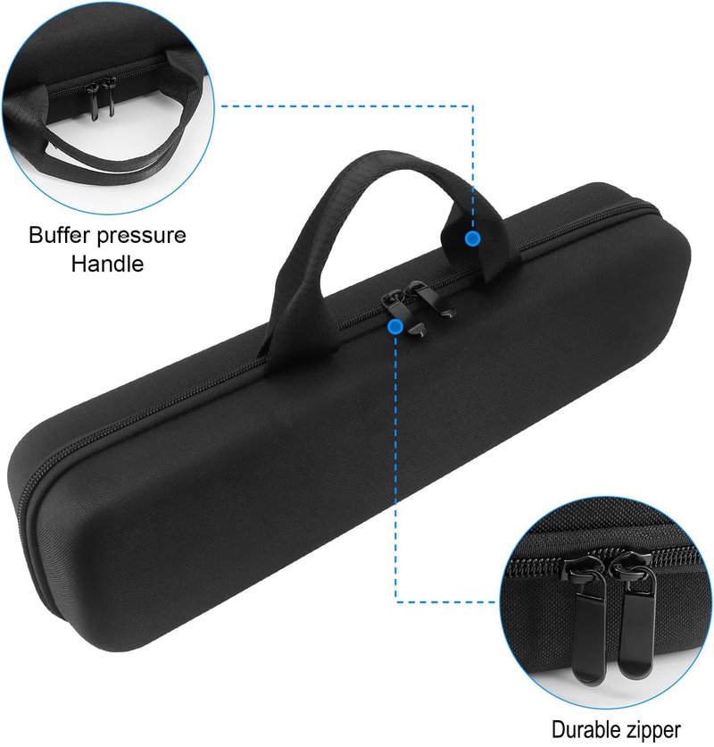 Buwico Hard Travel Case for Dyson Airstrait Straightener, Portable Storage Bag for Dyson Airstrait Straightener (Only Case, Black) (Black)
