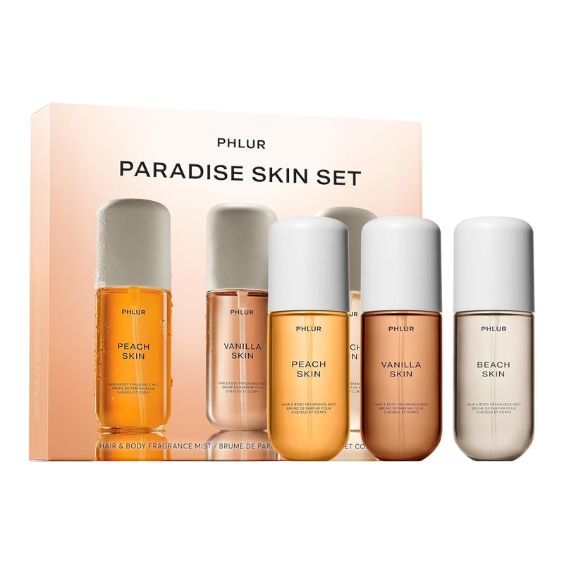 Paradise Skin Hair & Body Mist Set - Travel Size Fragrance Trio | 3 x 3 Fl Oz