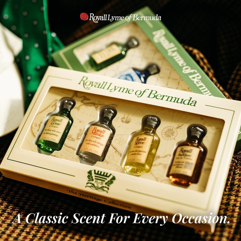 ROYALL LYME Bermuda Collection by Royall Fragrances 4 Piece Mini Variety Set men