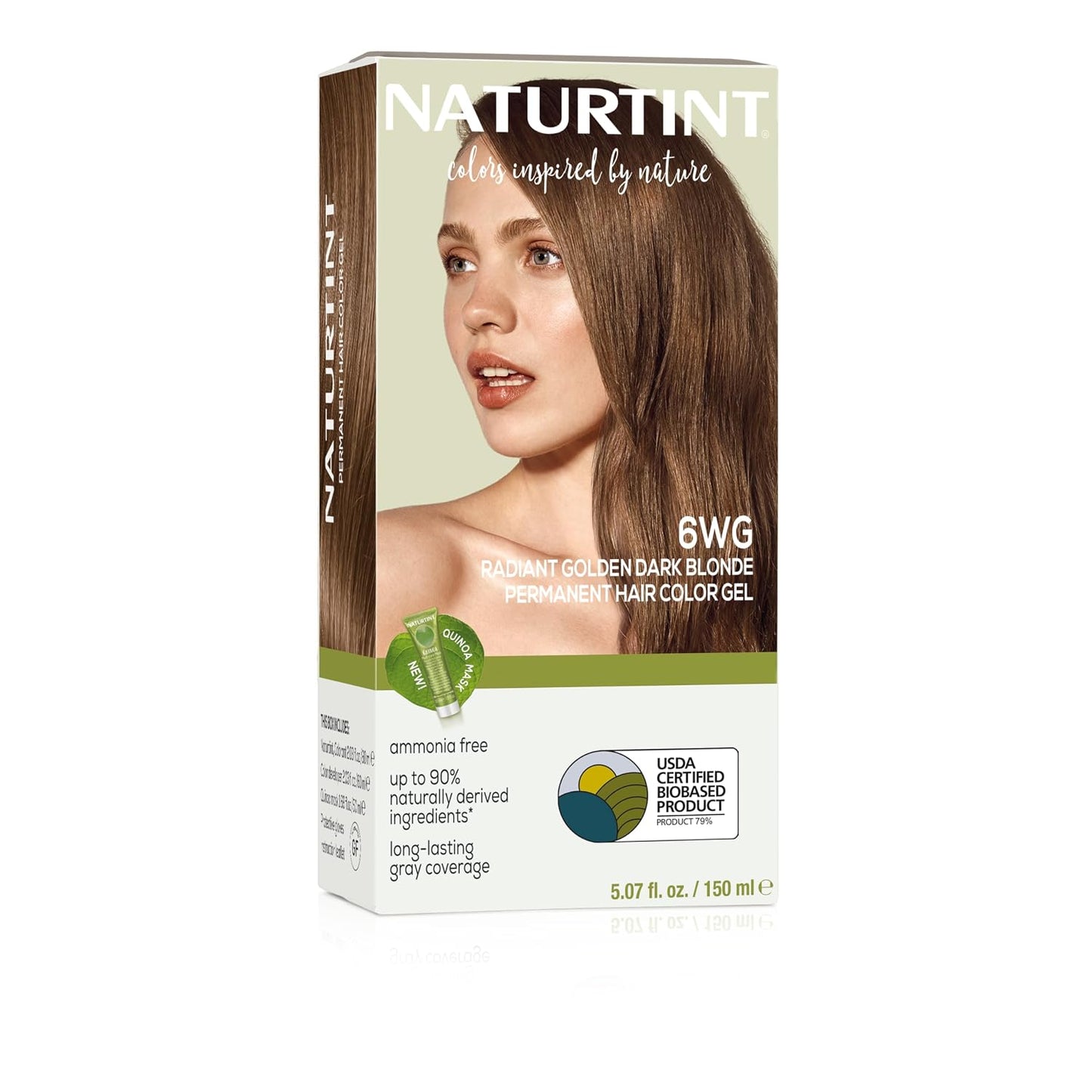 Naturtint 7N Hazelnut Blonde Permanent Hair Color | Ammonia-Free, Vegan, 100% Gray Coverage, Long-Lasting Results