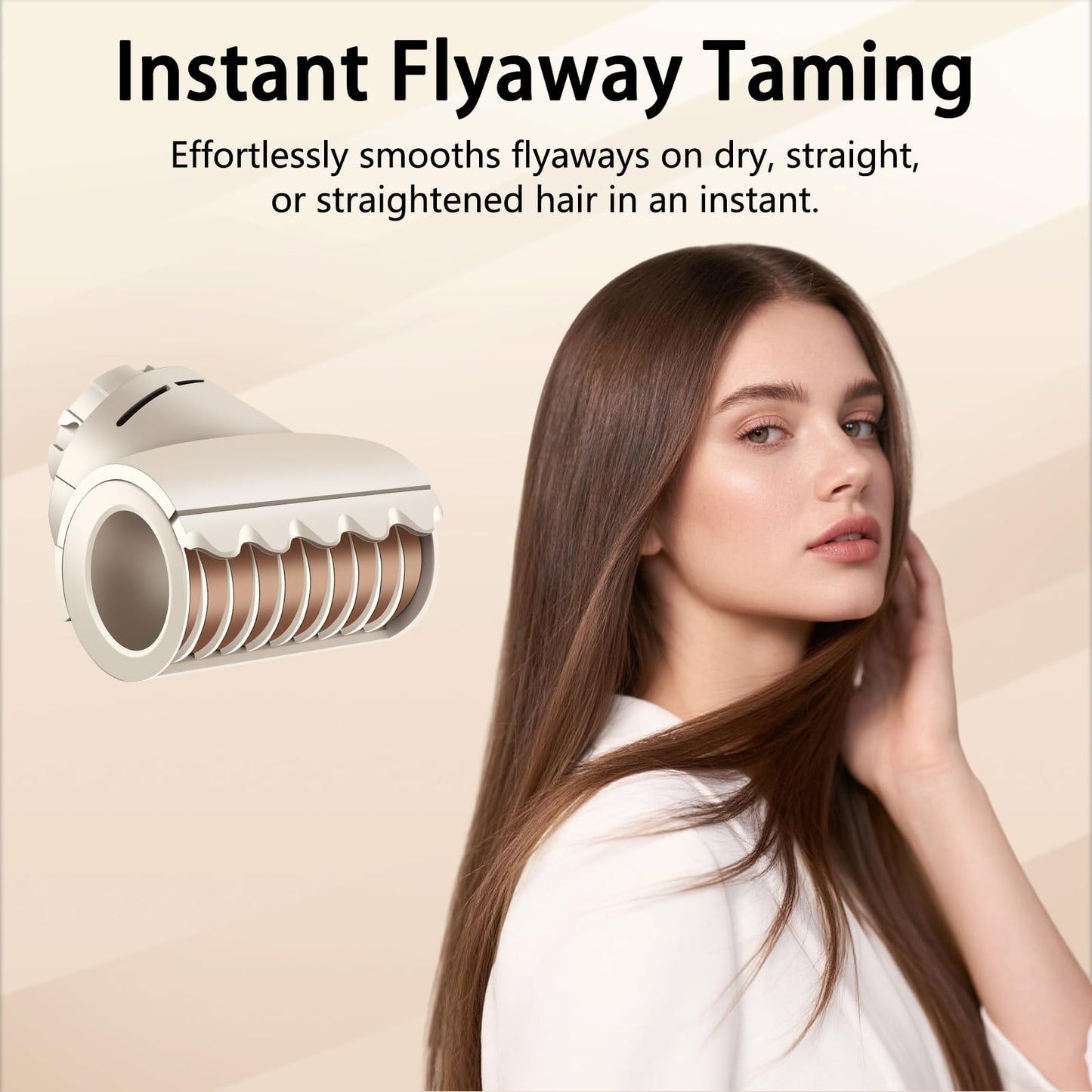 Finishing Tool for Shark XSKHD4PA FlexStyle Attachment Styling System, Hair Styling Tool, Smooth Flyaways