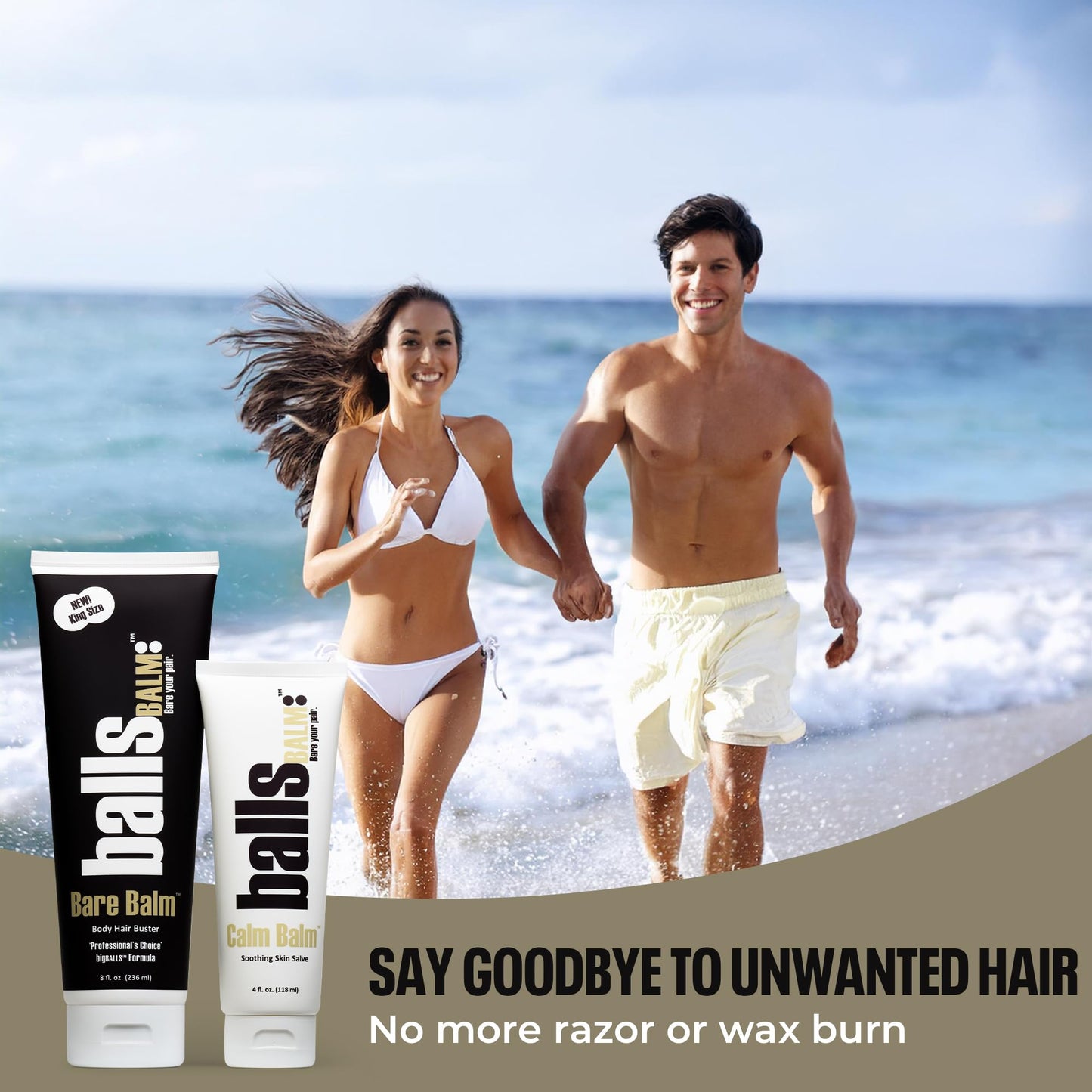 Bare Balm - Body Hair Management Cream (Professional's Choice || Big Balls Formula)