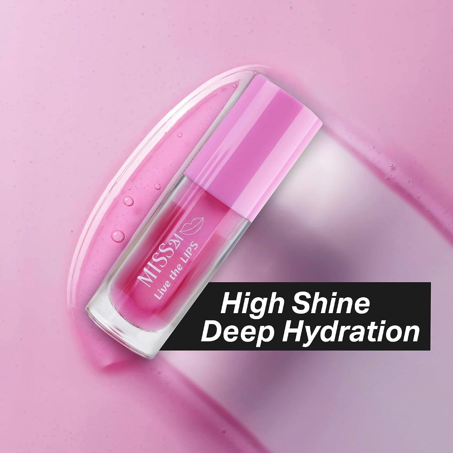 Hydrating Clear Lip Gloss - Nourishing Jojoba Oil Lip Plumper | 01 Strawberry, 0.14 Fl Oz