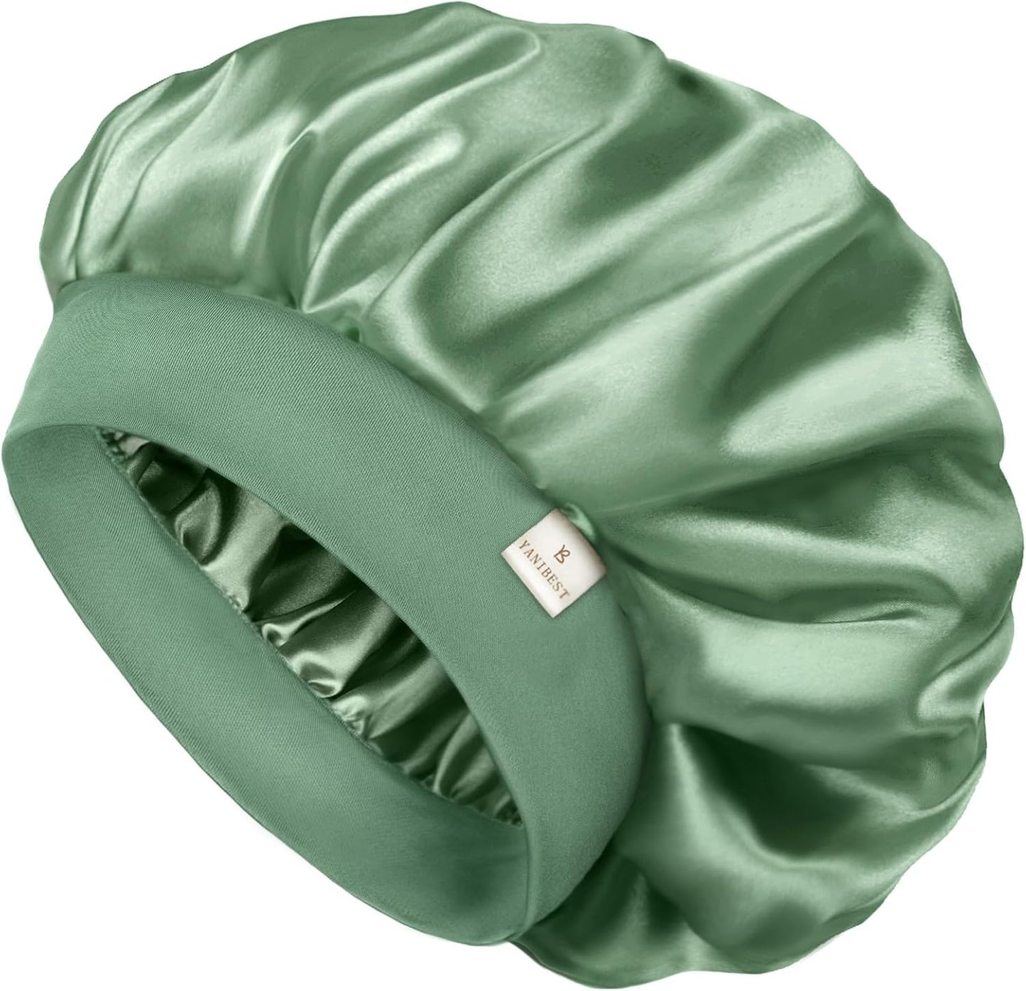 Silk Bonnet for Men & Women - Double Layer Satin Sleep Cap for Natural Curly Hair | Unisex Design