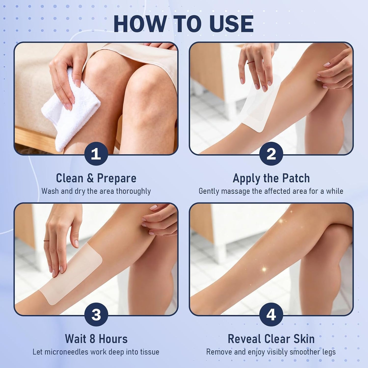 Moonrind Microdarts Care Patch - Relieve Leg Discomfort & Moisturize Skin | 2PCS, Deep Treatment for Fatigue