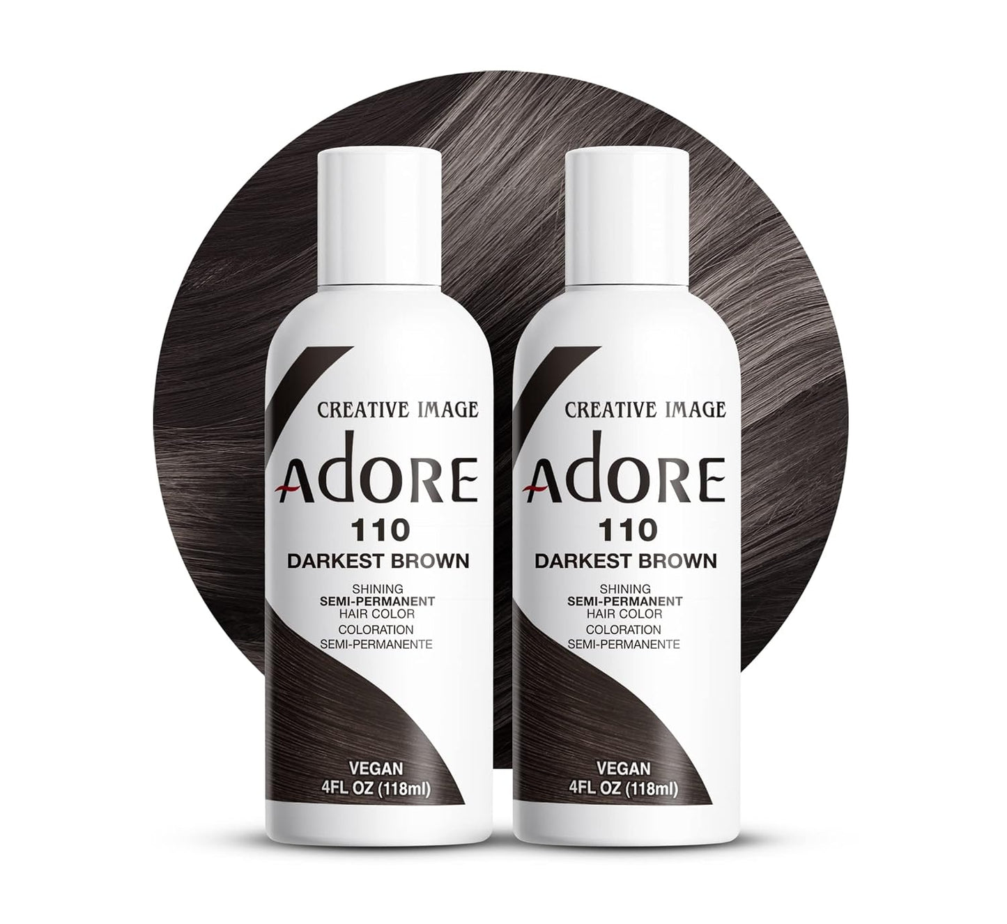 Adore Semi Permanent Hair Color - Mystic Grey | Vegan, Ammonia-Free Hair Dye | 4 Fl Oz