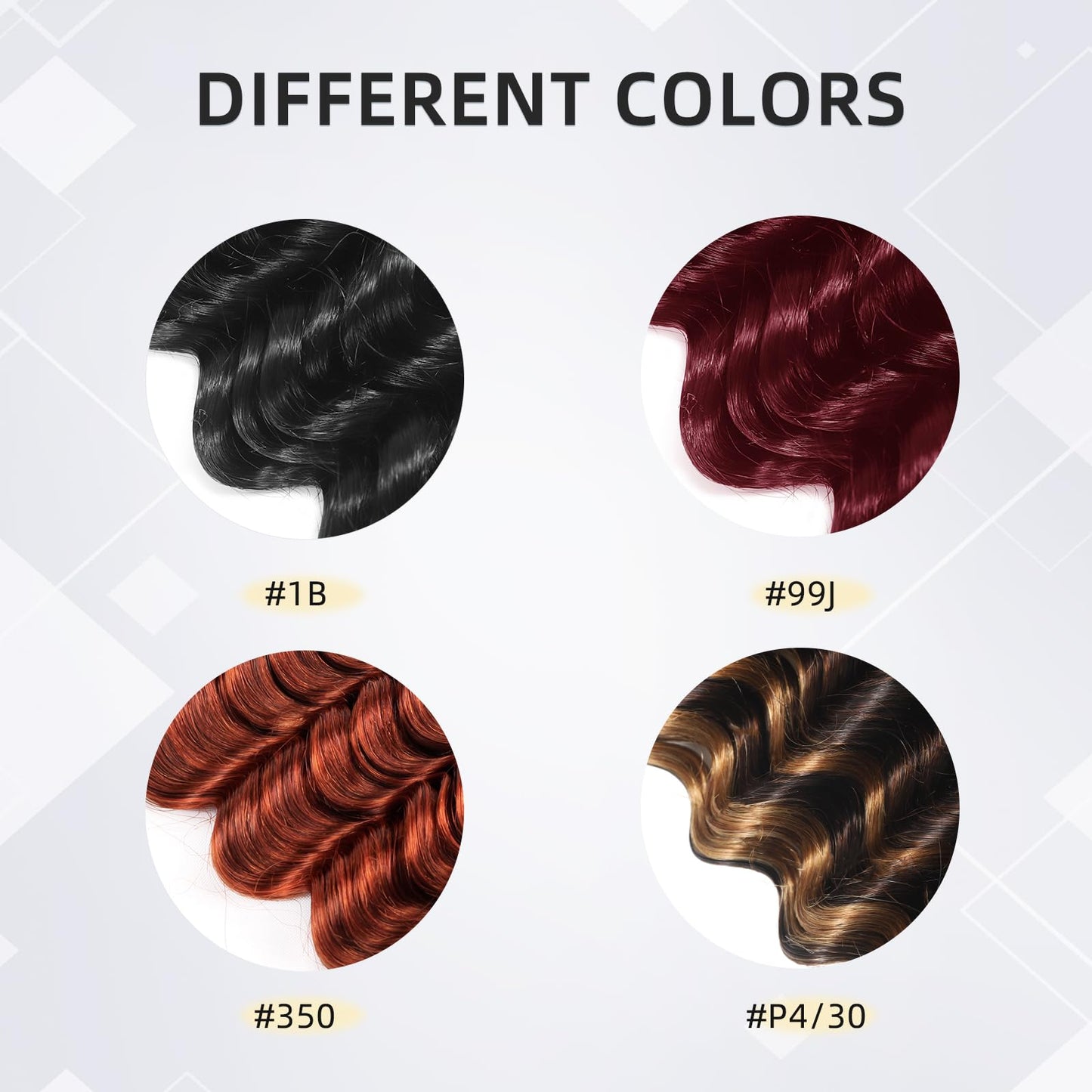 Boho Hair for Braiding 100g 20 Inch Deep Wave Bulk Human Hair 100% Unprocessed 12A Brazilian Virgin Human Braiding Hair for Boho Braids Knotless 2 Bundles/Pack Natural Color