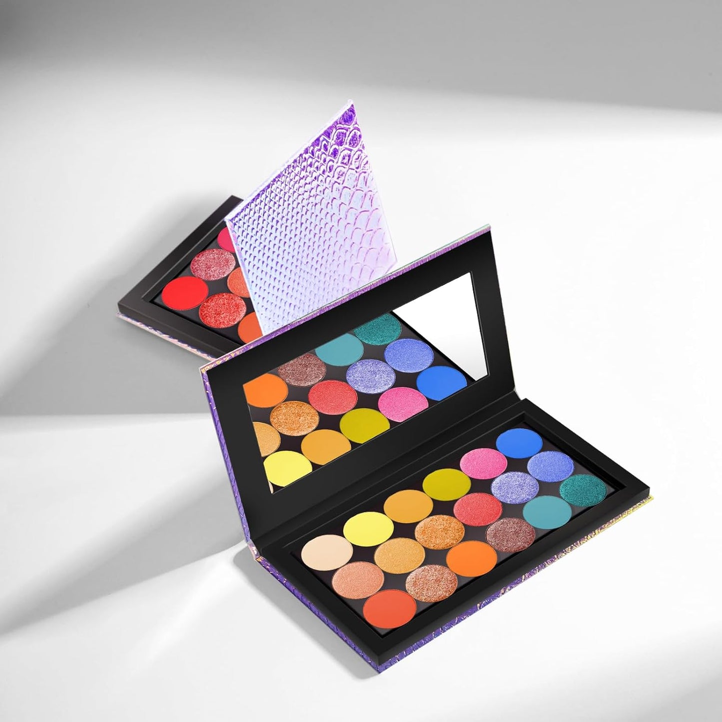 Magnetic Makeup Palette - Empty 18-Pan & 9-Pan for Travel | Includes Spatula & Metal Stickers