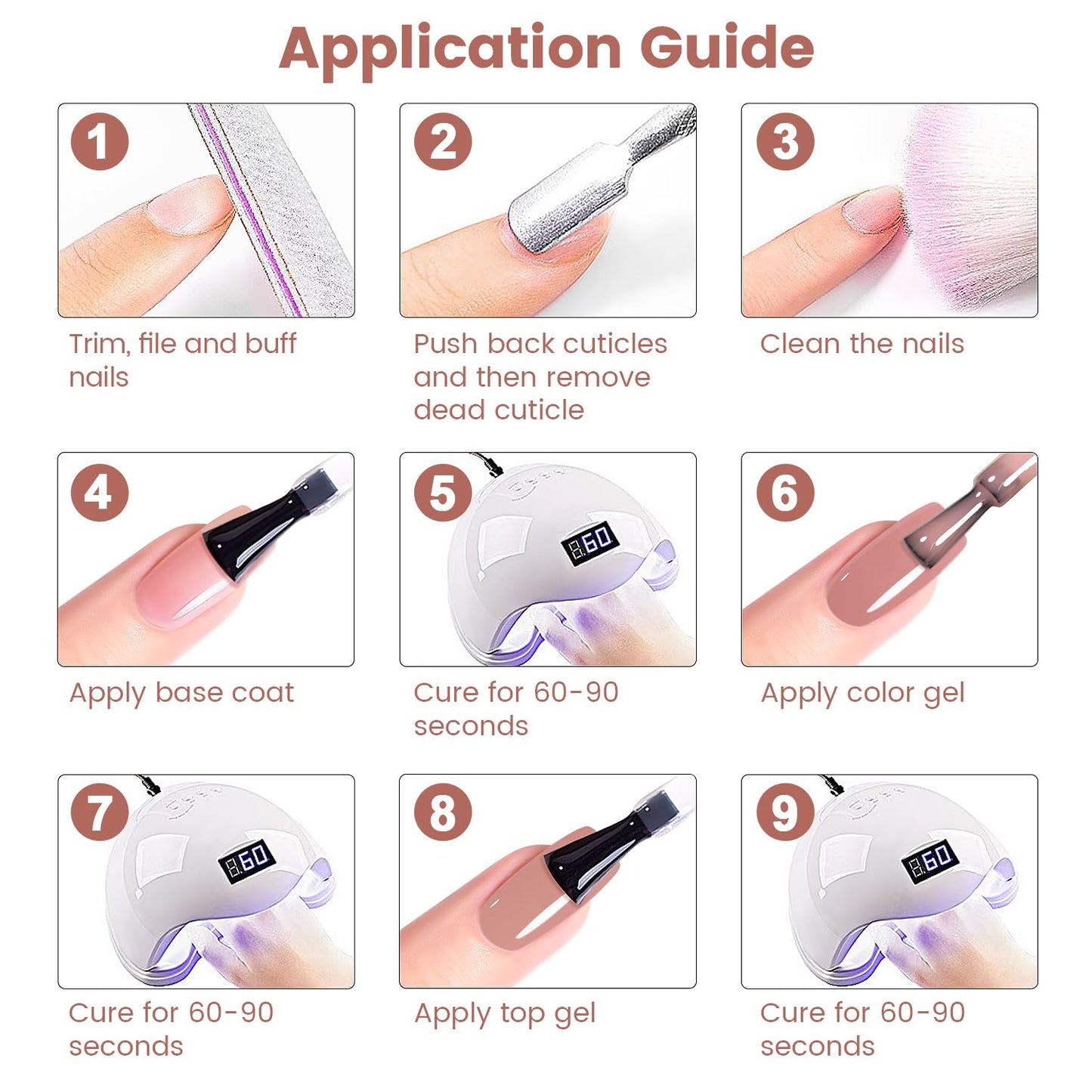 Rubber Base Coat Gel Polish - Nude Dirty Pink Skin Tone | 15ml Soak Off for French Manicure & DIY Use