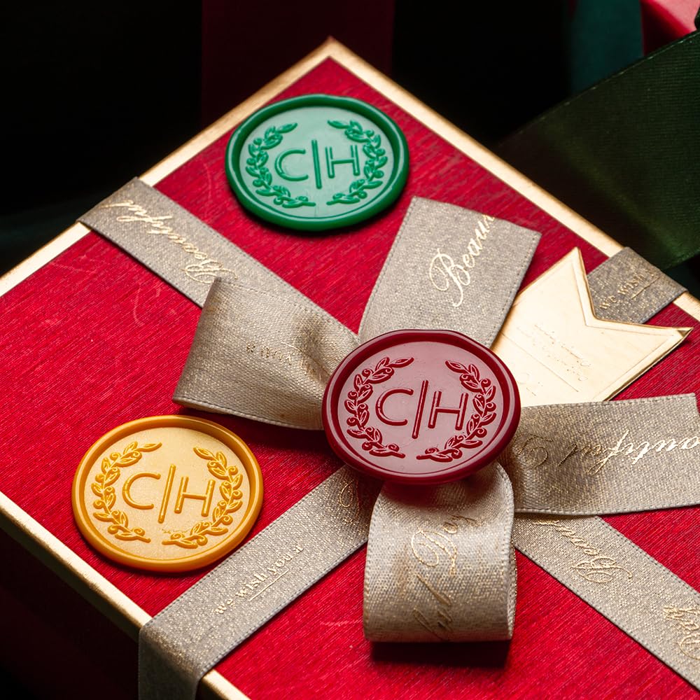 Custom Wax Seal Stamp Personalized Wax Seal Stamp Create Your Own Design/Logo/Letter Customization for Wedding Invitation Party Christmas Gift Envelopes Gift Wrapping