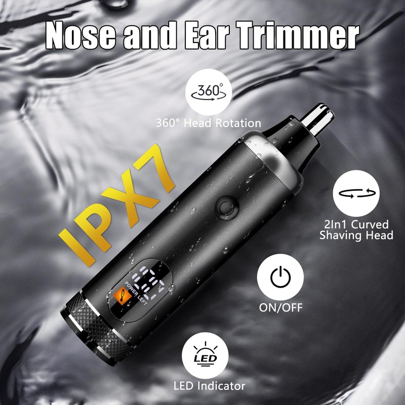 SUNNOW Hair Clippers for Men, Beard Trimmer & Hair Trimmer & Electric Foil Shavers Razor Kit, Hair Cut Machines Men's Beard Grooming Kit for Home, Barber(Black)