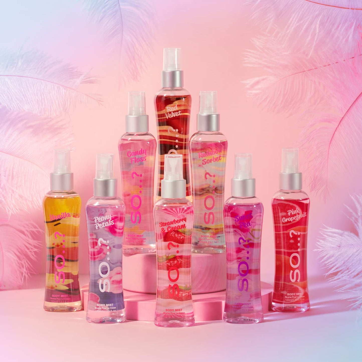 Cotton Candy Body Mist for Women - 3.5 oz Refreshing Fragrance | Pack of 3