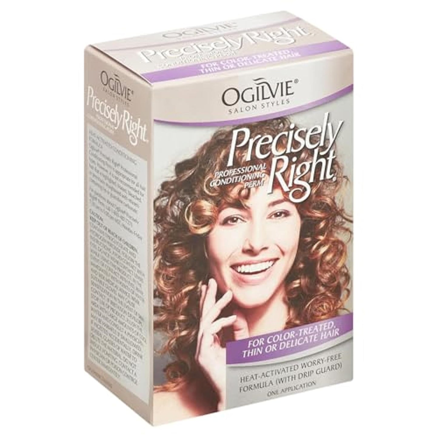 Professional Conditioning Home Perm Kit for Men & Women | Heat-Activated Formula for Color-Treated, Thin Hair - 1 Application