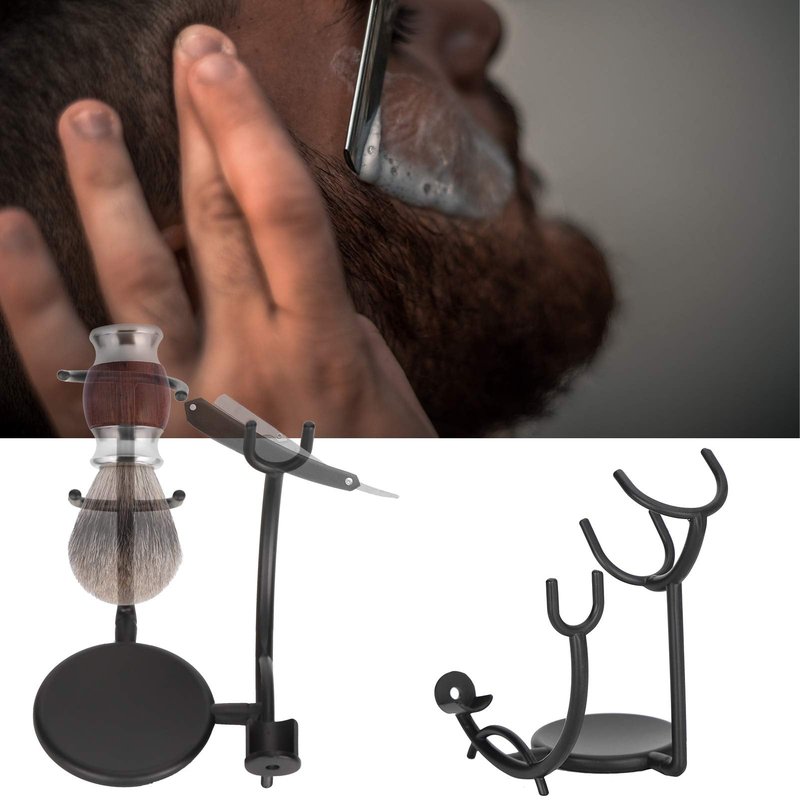 Professional Shaving Brush Holder, Universal Shaving Stand, Shaving Brush Stand, And Brush Stand, Metal Safety Beard Brush Holder For Men Safety Face Care