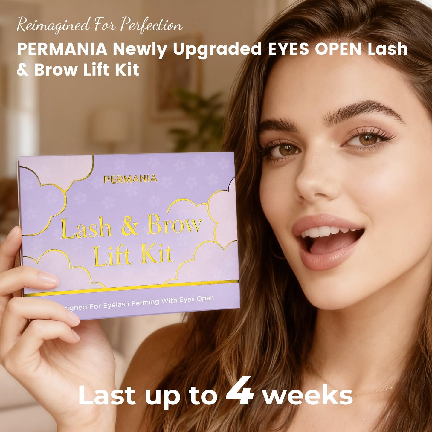PERMANIA Korean Lash Lift Kit, Can be Operated with Eyes Open for Lash Perm