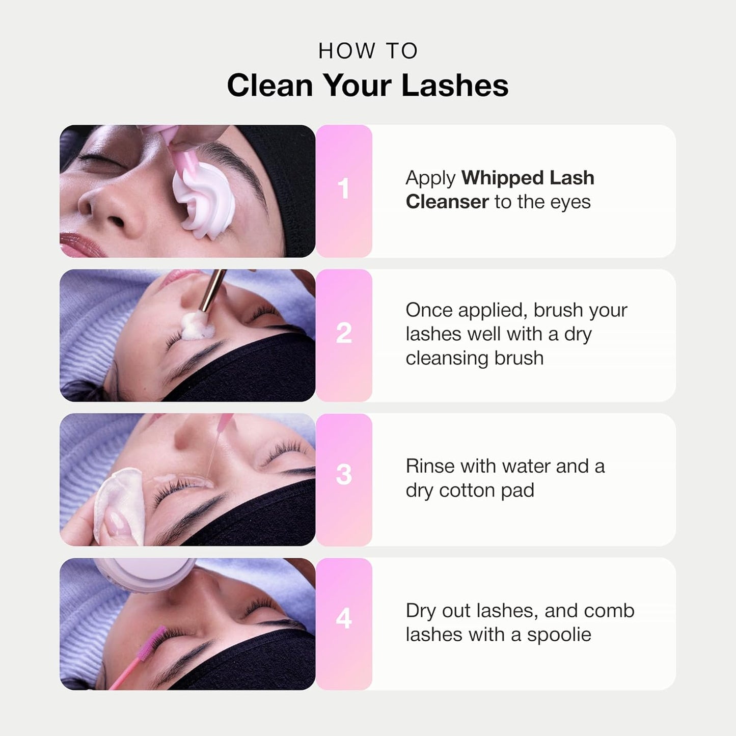 Curacoro Eyelash Extension Cleanser - 100ml Strawberry-Scented Deep Cleansing Foam for Sensitive Skin | Salon & Home Use