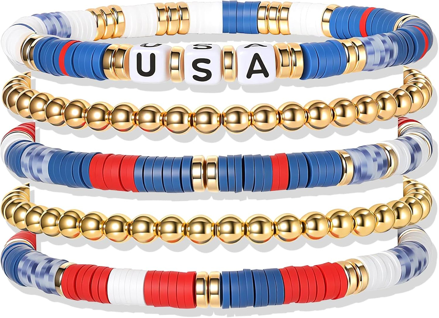 Friendship Bracelets Set - Colorful Beaded Stretchable Bracelets for Teens | Stackable Gift Ideas for Holidays