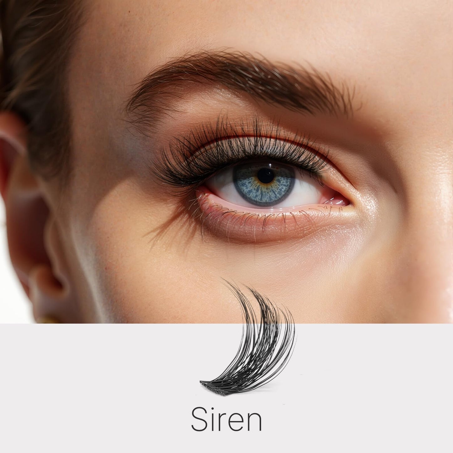 VEYESBEAUTY Siren Lash Clusters Newbie's Five-Second Series Eyelash 8-16mm