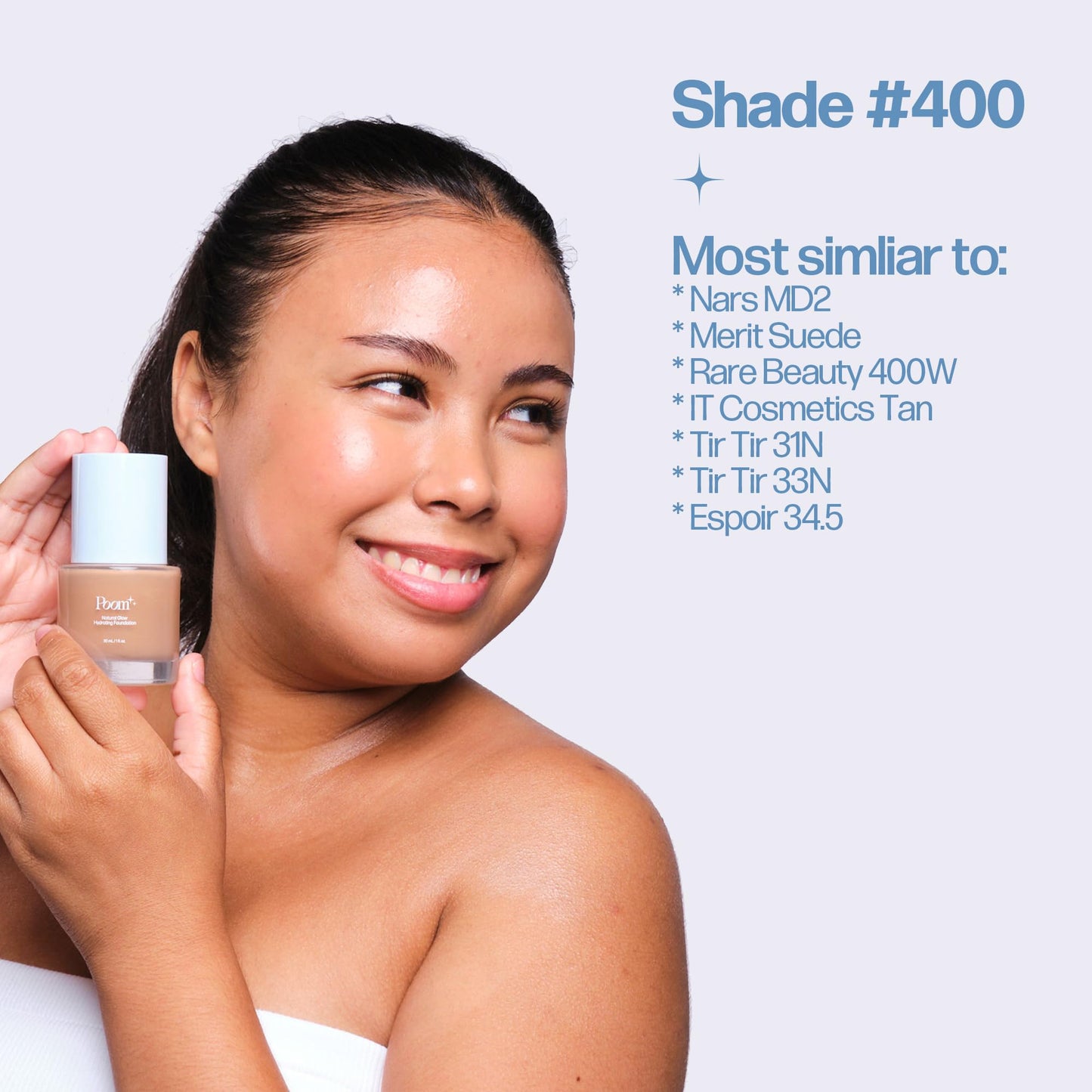 Natural Glow Hydrating Foundation – #400 Tan Neutral
