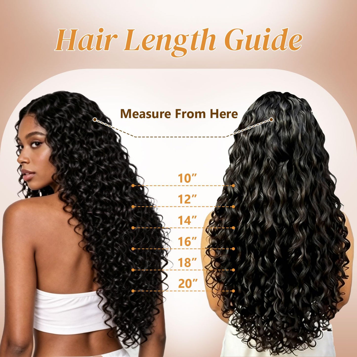 Pouweney Deep Wave Feather Crochet Hair 18 Inch 100 Strands Miracle Knots Hair Invisible Feathered Curly Crochet Hair for Women(18 inch 1b)